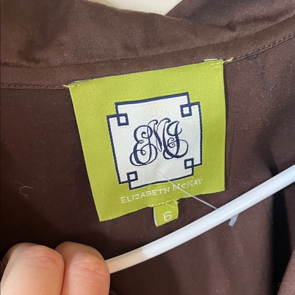 Elizabeth McKay Chocolate Ruffled Blouse - Picture 3 of 4